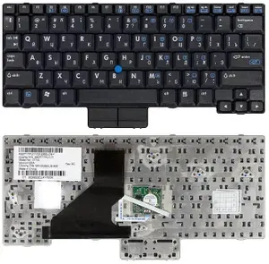 Клавиатура для ноутбуков HP Compaq nc2400, nc2500 Series, p/n: MP-05393US-920, AE0T1TPT114, MP-05396PO-920, русская, черная
