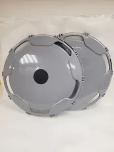 ТЕХНО-ТРЕЙД Колпак колеса декоративный задний R-22,5 (серый) 2 шт