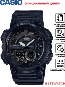 Мужские наручные часы Casio Ana-Digi AEQ-110W-1B