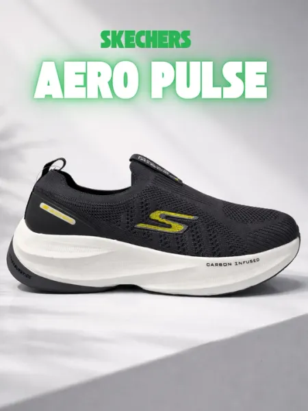 Skechers Aero Pulse —слипоны, весна–лето, Air-Cooled, Arch Fit