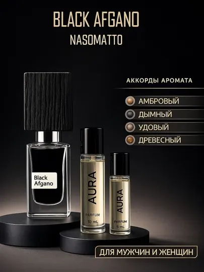 Духи мужские Black afghano Nasomatto, осенние, распив