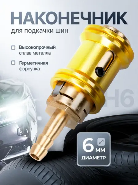 ARMA Насадка для насоса автомобильного 6 мм