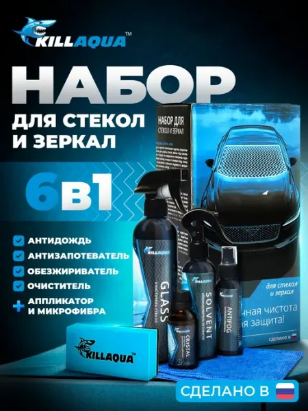 Набор автомобилиста подарочный набор автохимии для стекол и