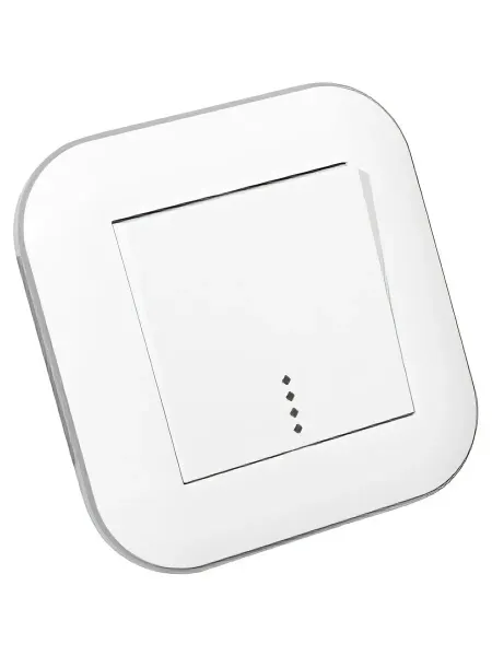 Выключатель 1-клавишный OVIVO Loft с индикацией белый