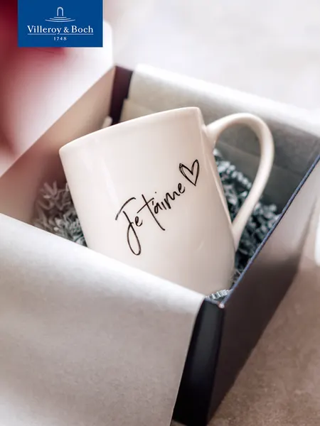 Villeroy & Boch Кружка для чая и кофе 340 мл, Je t'aime, Statement