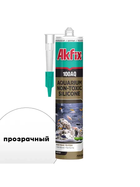 Akfix 100AQ Аквариумный Силикон Прозрачный 280 мл