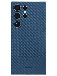 Чехол на Samsung Galaxy S24 Ultra, Air Carbon ультратонкий пластик, синий