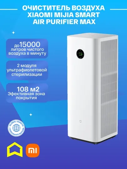 Очиститель воздуха от аллергенов Xiaomi Mi Smart Air Purifier Max
