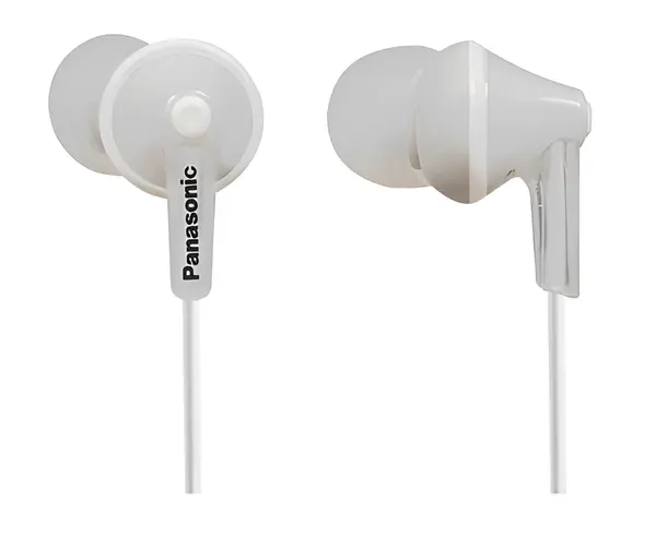 Наушники PANASONIC RP-HJE125E-W, внутриканальные, 200 мВт, белые