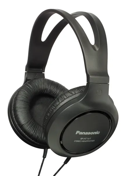 Наушники Panasonic RP-HT161E-K, мониторные, накладные, RGB-подсветка, черные