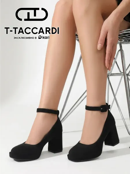 T.TACCARDI Туфли женские черные на каблуке