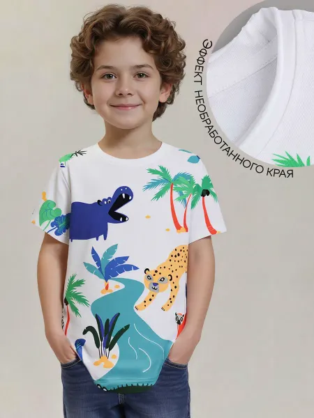 Coccodrillo Футболка с принтом Tropical story boy