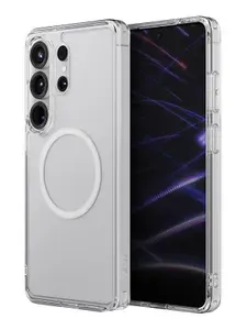 Чехол Uniq на Samsung Galaxy S26, LifePro Xtreme MagSafe, бесшовный, ударопрочный, с усиленными углами AirMax, прозрачный с белым