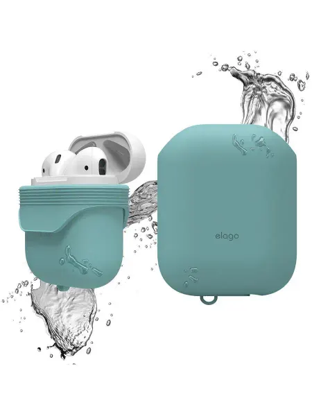 Elago Чехол для AirPods Waterproof case Coral Blue