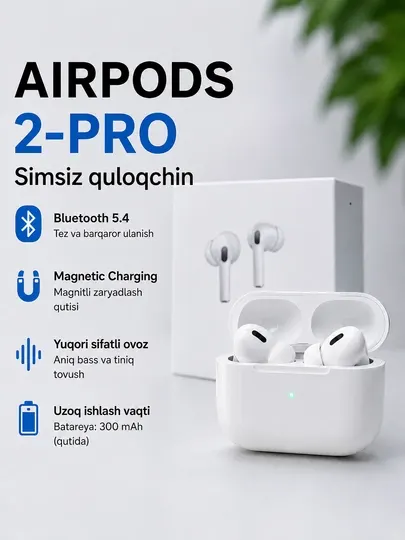 AIRPODS PRO-2 Беспроводные наушники для Андроид и IOS
