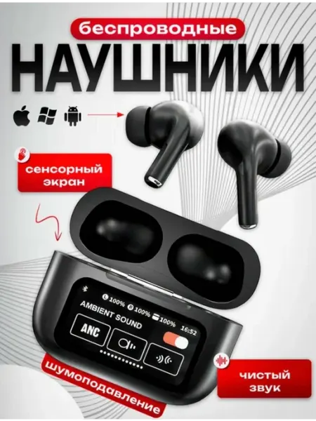 Наушники, беспроводные, c сенсорный дисплеем, AirPods Pro2