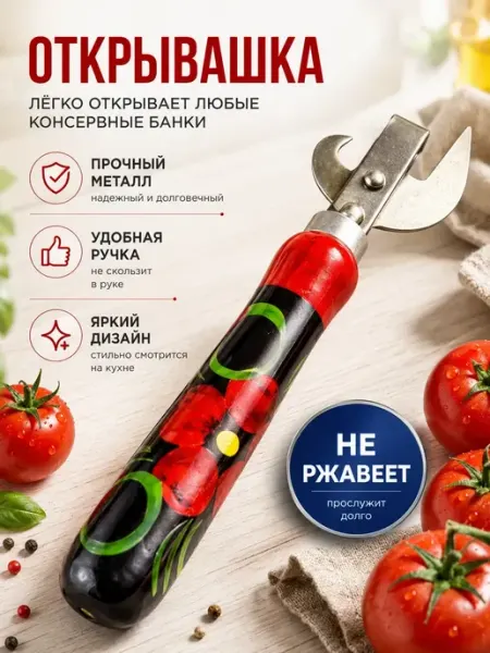 МИИРАА3189 Консервный нож открывалка для консервов ручная