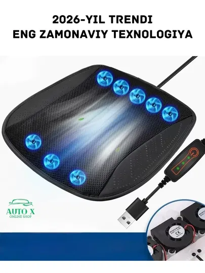 Охлаждающая накидка на автомобильное сиденье, с 8 вентиляторами, USB-питание, 3 режима обдува - Чехлы и органайзеры