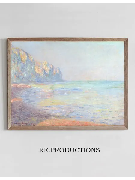 Re.productions Постер Le Matin, temps brumeux, Pourville - Claude Monet