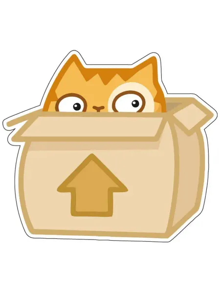 NakleikaShop Наклейка декоративная Котик 15x13 см