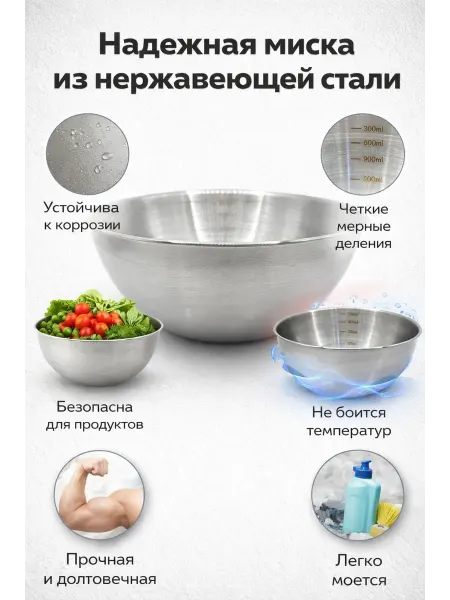 Aisuuul миска из нержавеющей стали