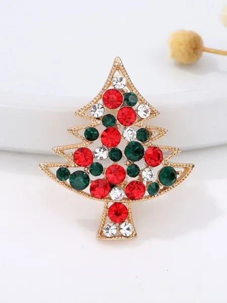 Fashion Jewelry Брошь новогодняя Елка