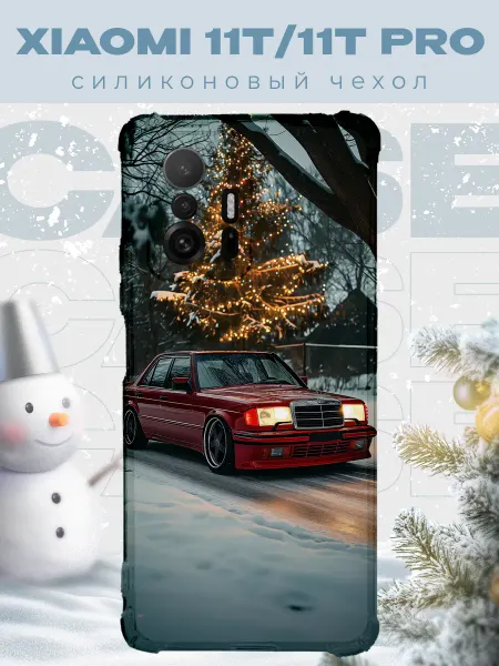 PRINTberries Новогодний чехол для телефона Xiaomi 11T 11T Pro бмв