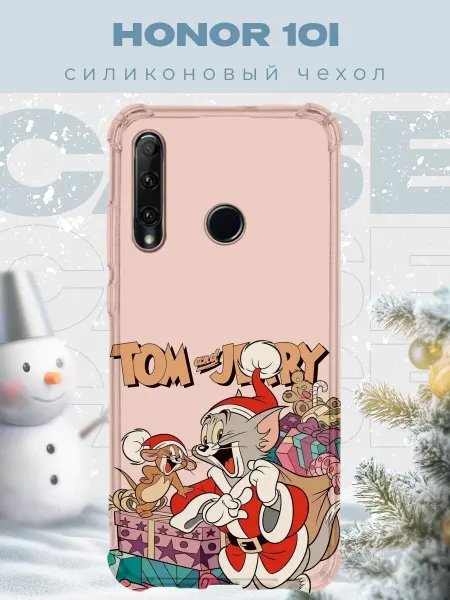 PRINTberries Новогодний чехол для телефона Honor 10i том и джери