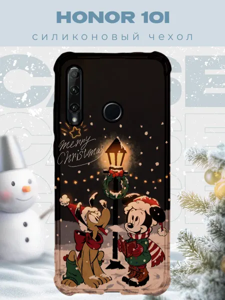 PRINTberries Новогодний чехол для телефона Honor 10i микки маус