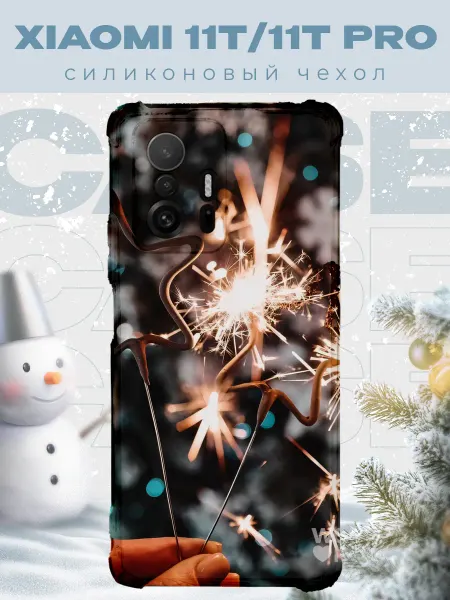 PRINTberries Новогодний чехол для телефона Xiaomi 11T 11T Pro елка