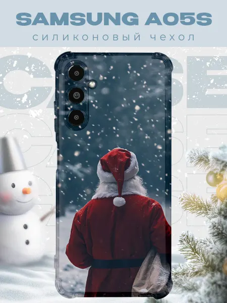 PRINTberries Новогодний чехол для телефона Samsung A05s 4G дед мороз