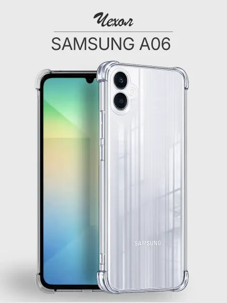 Samsung Чехол А06 4G прозрачный противоударный