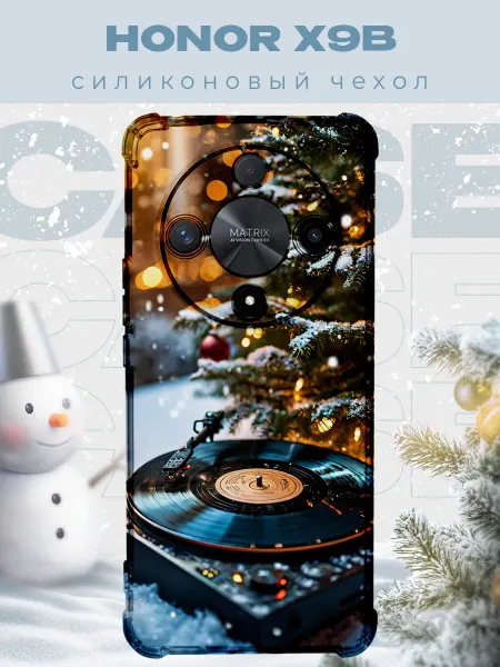 PRINTberries Новогодний чехол для телефона Honor X9B 5G рождество