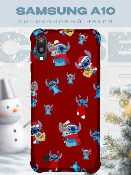 PRINTberries Новогодний чехол для телефона Samsung A10 стич