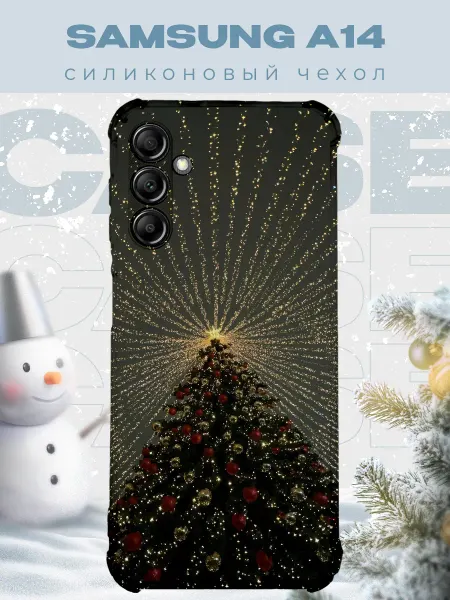 PRINTberries Новогодний чехол для телефона Samsung A14 елка