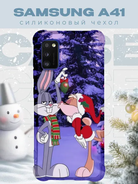 PRINTberries Новогодний чехол для телефона Samsung A41 багс бани