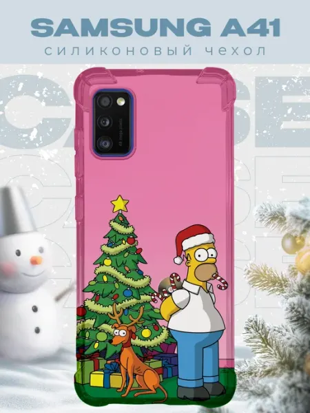 PRINTberries Новогодний чехол для телефона Samsung A41 симпсоны