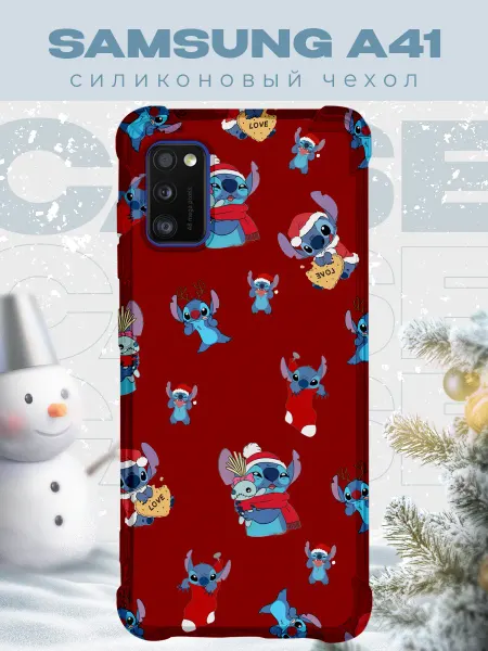 PRINTberries Новогодний чехол для телефона Samsung A41 стич
