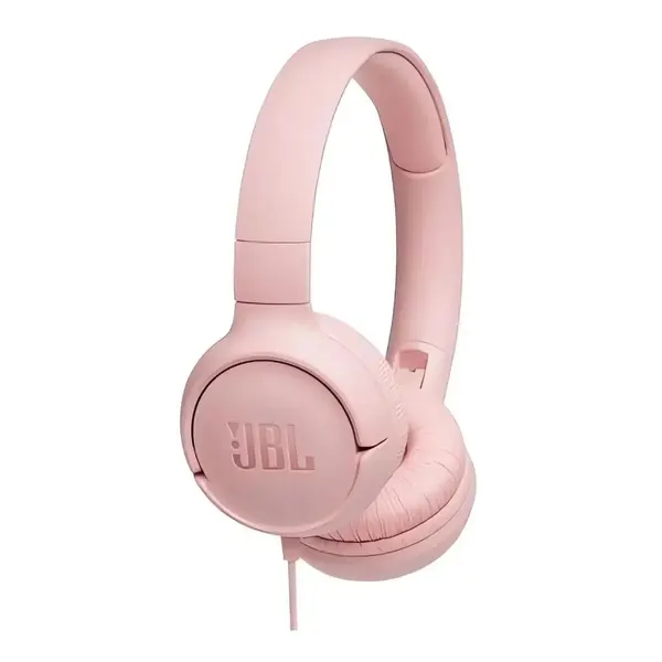 Накладные наушники JBL T500PIK, 20-20 000 Гц, 32 Ом, складные, розовый