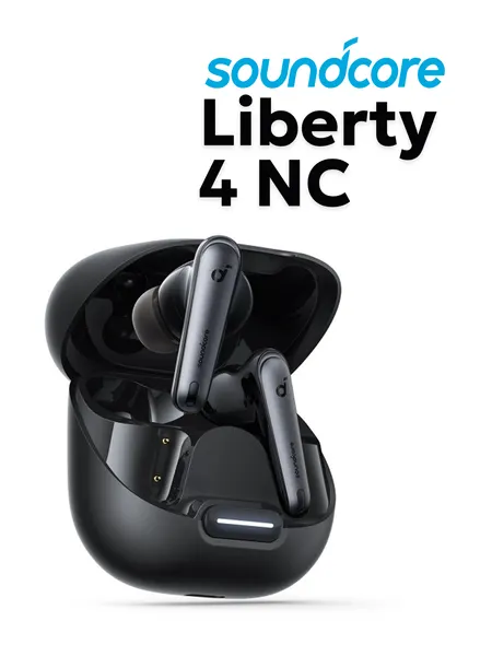 Наушники беспроводные Anker Soundcore Liberty 4 NC, активное шумоподавление (ANC), белый