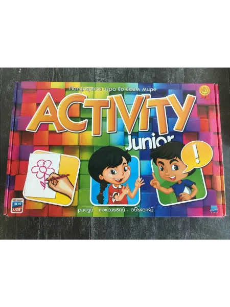 Игра Активити 7+, на русском и узбекском языках