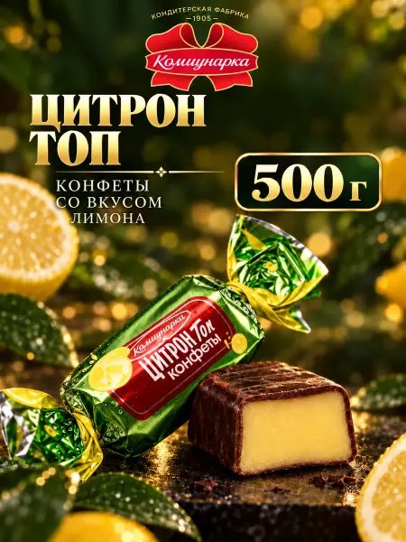 Коммунарка Конфеты шоколадные белорусские Цитрон, 0,5 кг