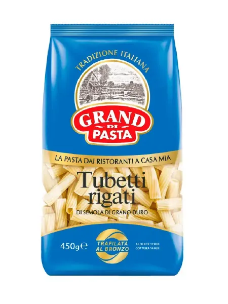 Grand di Pasta Макаронные изделия Tubetti Rigati, 450 г