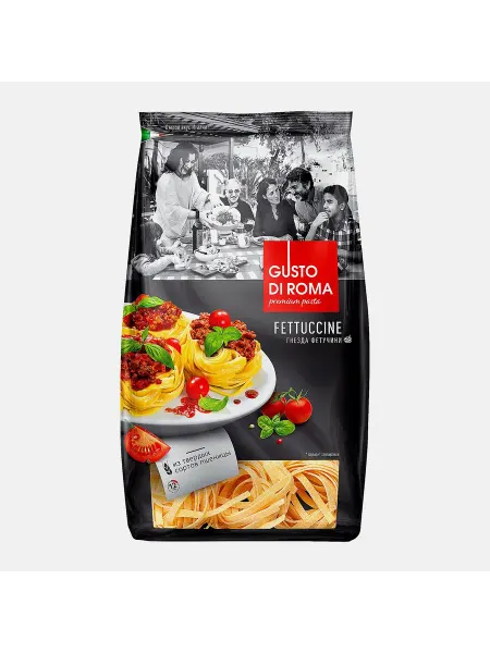 Макароны Gusto Di Roma Fettuccine Гнезда 450г