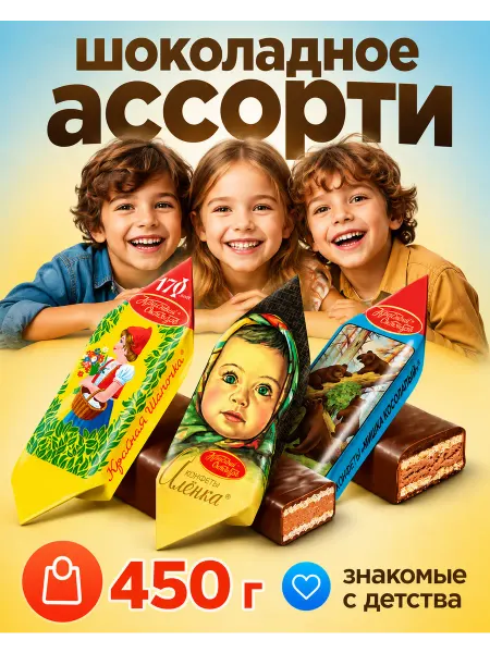 Красный Октябрь Конфеты шоколадные ассорти 450г