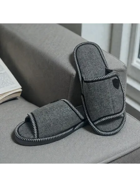 Albery Home Тапочки домашние открытые на липучке