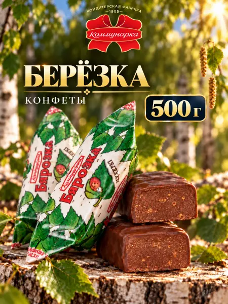 Коммунарка Белорусские конфеты шоколадные со злаками Берёзка