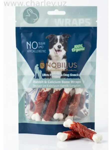Nobilus Лакомства для собак Кальциевые косточки с кроликом