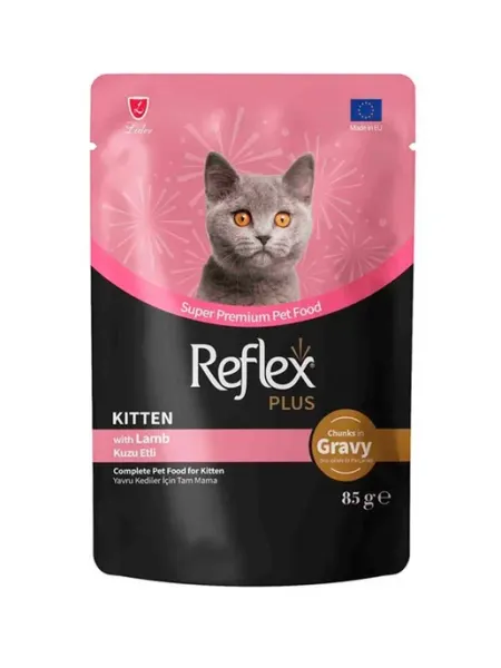 Reflex Влажный корм для котят с ягненком 15 шт