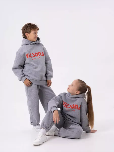 VIKSONALINE Спортивный костюм детский с капюшоном и начесом